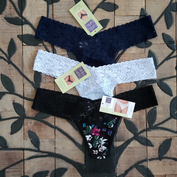 Hanky Panky Low Rise Thongs Lot of 3 New NWT